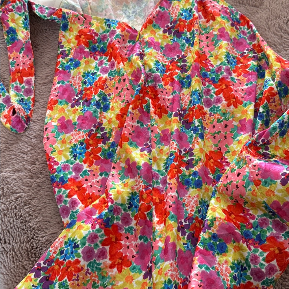 For Love And Lemons Colorful Floral Womens Dress small - Picture 8 of 12